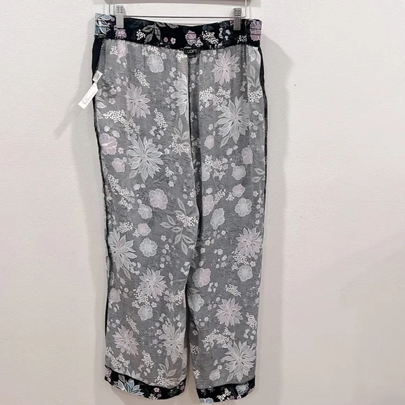 LOFT Floral Wide Leg Ankle Pull- On Pants, Size M, NWOT - Picture 14 of 15